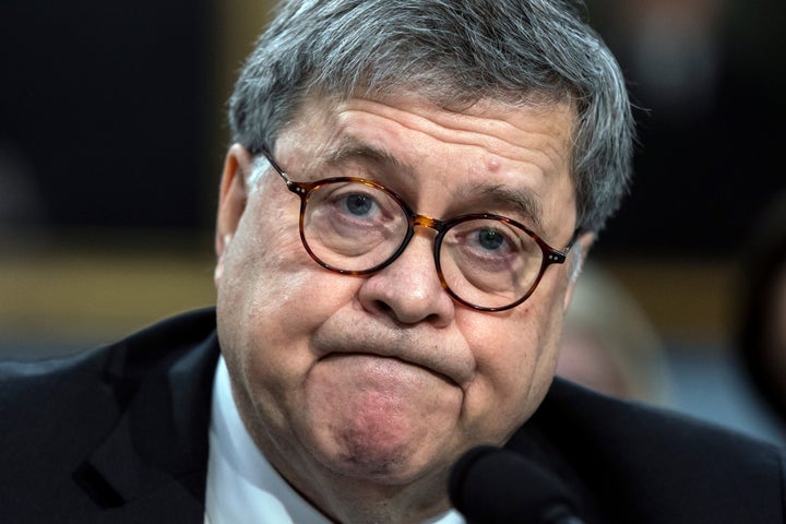 Attorney General William Barr appears before a House Appropriations subcommittee on Capitol Hill in Washington, April 9, 2019.