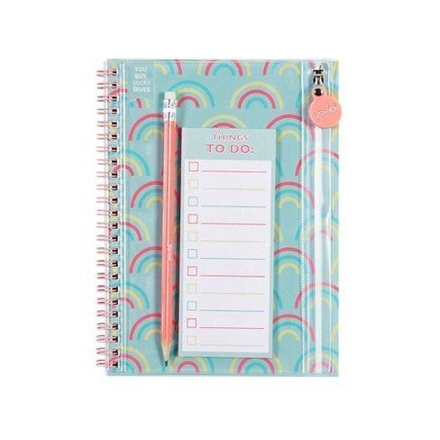 A spiral-bound journal with to-do list