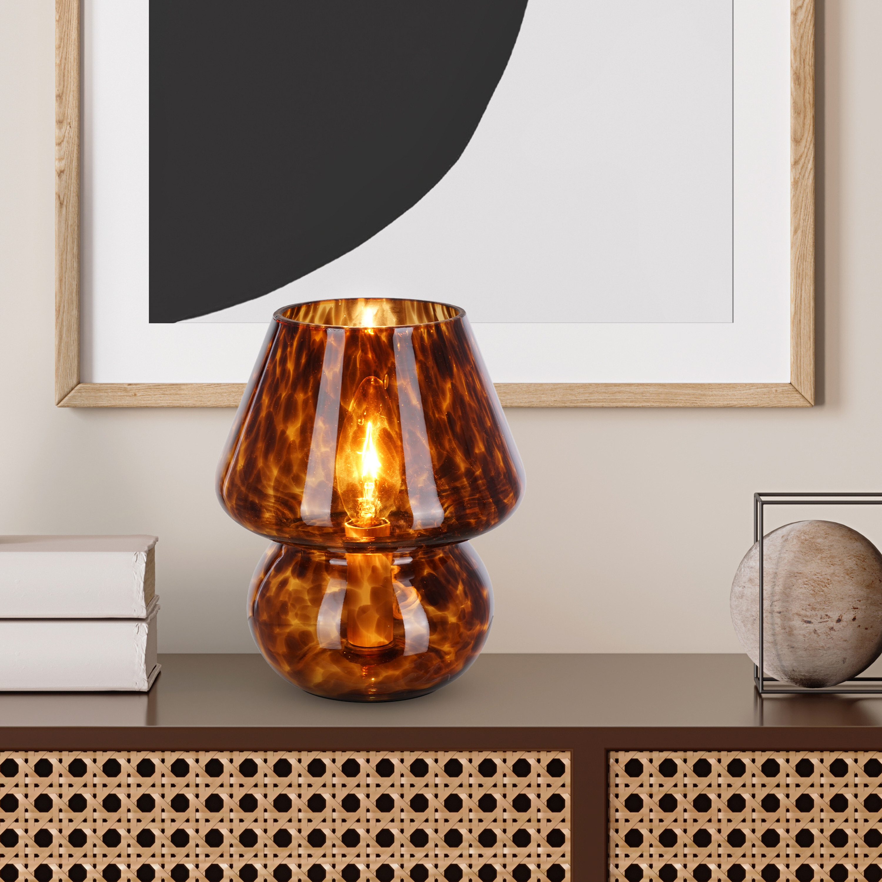 brown mushroom lamp