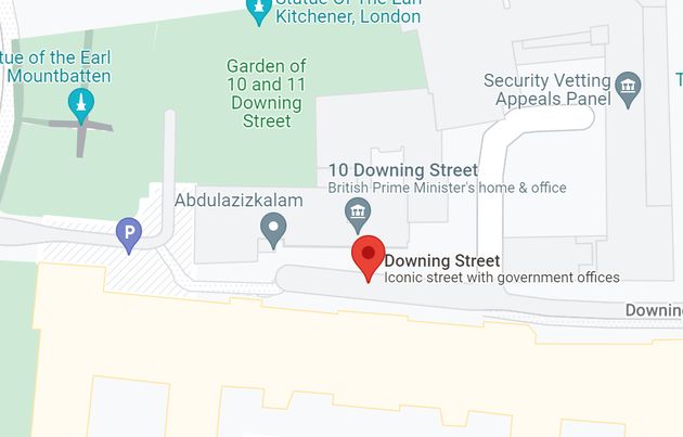 A computer business registered itself in Downing Street