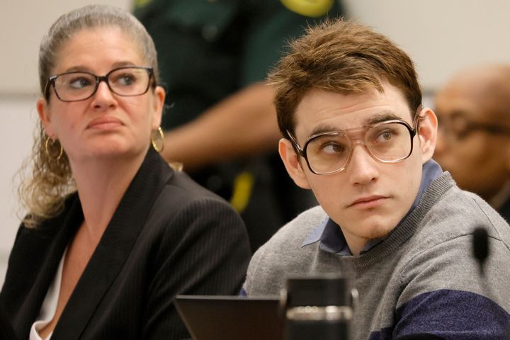 Marjory Stoneman Douglas High School shooter Nikolas Cruz is seen Tuesday during the penalty phase of his trial in Fort Lauderdale, Florida.