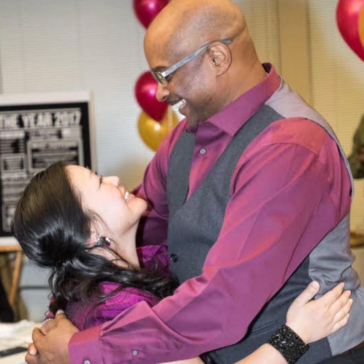 The author and Sean at his mother's 70th birthday celebration in December 2017. "We didn't know it then, but this was our last photo together," the author writes. "Sean passed away a week later."