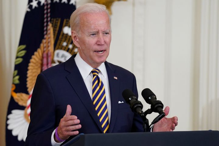 President Joe Biden in the East Room of the White House, Aug. 10, 2022, in Washington. Biden is set to announce $10,000 federal student loan cancellation on Aug. 24, for many, extend repayment pause for others. (AP Photo/Evan Vucci, File)