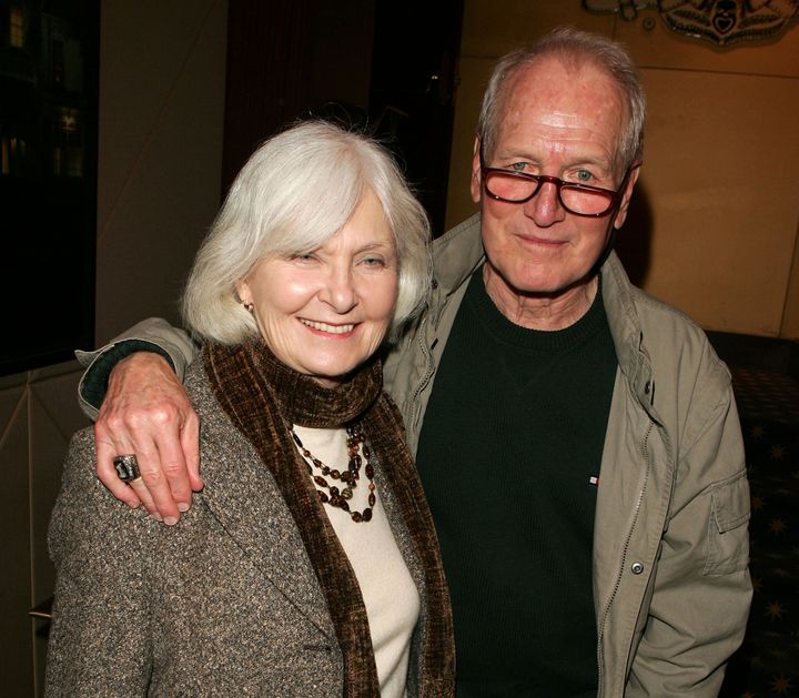 Joanne Woodward y Paul Newman en 2004.