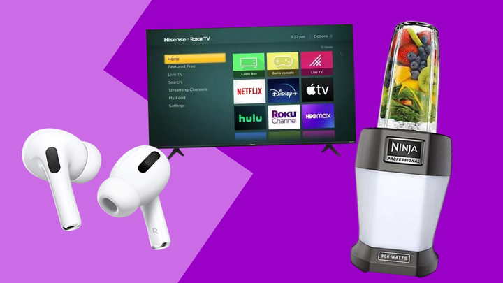 <a href="https://www.amazon.com/Apple-MLWK3AM-A-New-AirPods-dp-B09JQMJHXY/dp/B09JQMJHXY/?tag=griffinwynne-20&ascsubtag=63077e68e4b052615d789cc3%2C-1%2C-1%2Cd%2C0%2C0%2Chp-fil-am%3D0%2C0%3A0%2C0%2C0%2C0" target="_blank" role="link" data-amazon-link="true" rel="sponsored" class=" js-entry-link cet-external-link" data-vars-item-name="Apple AirPods Pro from Amazon" data-vars-item-type="text" data-vars-unit-name="63077e68e4b052615d789cc3" data-vars-unit-type="buzz_body" data-vars-target-content-id="https://www.amazon.com/Apple-MLWK3AM-A-New-AirPods-dp-B09JQMJHXY/dp/B09JQMJHXY/?tag=griffinwynne-20&ascsubtag=63077e68e4b052615d789cc3%2C-1%2C-1%2Cd%2C0%2C0%2Chp-fil-am%3D0%2C0%3A0%2C0%2C0%2C0" data-vars-target-content-type="url" data-vars-type="web_external_link" data-vars-subunit-name="article_body" data-vars-subunit-type="component" data-vars-position-in-subunit="0">Apple AirPods Pro from Amazon</a>, a <a href="https://goto.walmart.com/c/2706071/565706/9383?veh=aff&sourceid=imp_000011112222333344&u=https%3A%2F%2Fwww.walmart.com%2Fcp%2Flabor-day-savings%2F1107134&subId1=labordayhome-griffinwynne-08532022-63077e68e4b052615d789cc3" target="_blank" role="link" rel="sponsored" class=" js-entry-link cet-external-link" data-vars-item-name="Roku TV from Walmart" data-vars-item-type="text" data-vars-unit-name="63077e68e4b052615d789cc3" data-vars-unit-type="buzz_body" data-vars-target-content-id="https://goto.walmart.com/c/2706071/565706/9383?veh=aff&sourceid=imp_000011112222333344&u=https%3A%2F%2Fwww.walmart.com%2Fcp%2Flabor-day-savings%2F1107134&subId1=labordayhome-griffinwynne-08532022-63077e68e4b052615d789cc3" data-vars-target-content-type="url" data-vars-type="web_external_link" data-vars-subunit-name="article_body" data-vars-subunit-type="component" data-vars-position-in-subunit="1">Roku TV from Walmart</a> and a <a href="https://go.skimresources.com/?id=38395X987171&xs=1&xcust=labordayhome-griffinwynne-08532022-63077e68e4b052615d789cc3&url=https%3A%2F%2Fwww.bedbathandbeyond.com%2Fstore%2Fproduct%2Fnutri-ninja-pro-blender%2F5698009%3FcategoryId%3D16423" target="_blank" role="link" rel="sponsored" class=" js-entry-link cet-external-link" data-vars-item-name="Ninja blender from Bed Bath & Beyond" data-vars-item-type="text" data-vars-unit-name="63077e68e4b052615d789cc3" data-vars-unit-type="buzz_body" data-vars-target-content-id="https://go.skimresources.com/?id=38395X987171&xs=1&xcust=labordayhome-griffinwynne-08532022-63077e68e4b052615d789cc3&url=https%3A%2F%2Fwww.bedbathandbeyond.com%2Fstore%2Fproduct%2Fnutri-ninja-pro-blender%2F5698009%3FcategoryId%3D16423" data-vars-target-content-type="url" data-vars-type="web_external_link" data-vars-subunit-name="article_body" data-vars-subunit-type="component" data-vars-position-in-subunit="2">Ninja blender from Bed Bath & Beyond</a>.