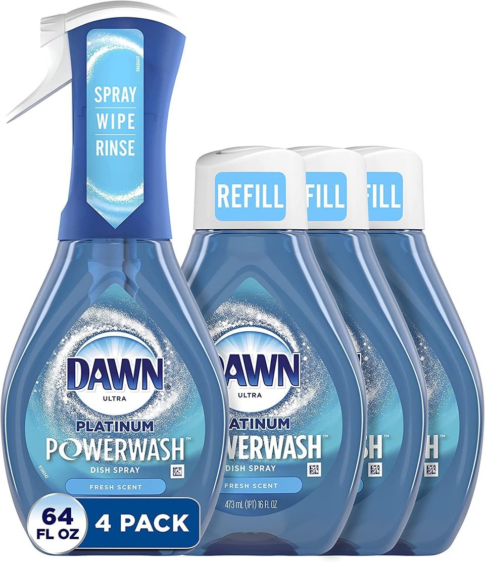 A powerful dishwashing spray