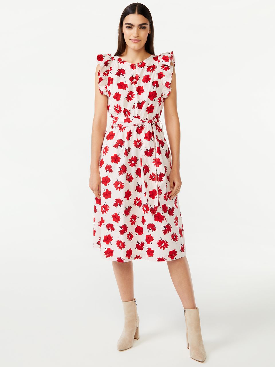 A ruffled frock with an irresistible print