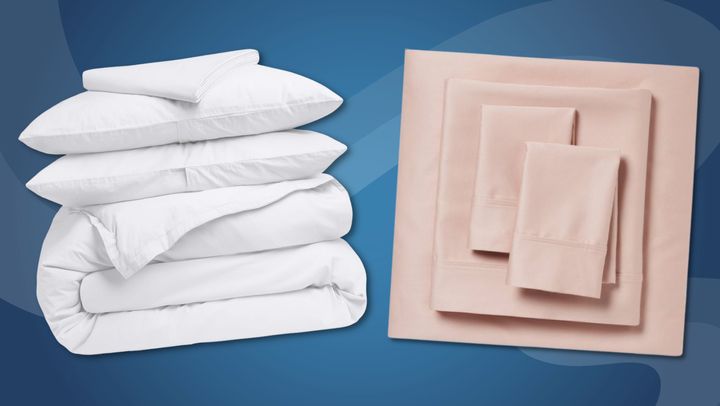 A Parachute percale sheet set and a Target cotton sheet set