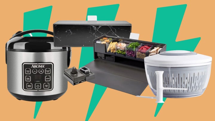 The<a href="https://www.amazon.com/Aroma-Housewares-ARC-914SBD-Cool-Touch-Stainless/dp/B007WQ9YNO?tag=tessaflores-20&ascsubtag=63083834e4b088f74232cc7e%2C-1%2C-1%2Cd%2C0%2C0%2Chp-fil-am%3D0%2C0%3A0%2C0%2C0%2C0" target="_blank" data-affiliate="true" role="link" data-amazon-link="true" rel="sponsored" class=" js-entry-link cet-external-link" data-vars-item-name=" Aroma 8-cup capacity rice cooker" data-vars-item-type="text" data-vars-unit-name="63083834e4b088f74232cc7e" data-vars-unit-type="buzz_body" data-vars-target-content-id="https://www.amazon.com/Aroma-Housewares-ARC-914SBD-Cool-Touch-Stainless/dp/B007WQ9YNO?tag=tessaflores-20&ascsubtag=63083834e4b088f74232cc7e%2C-1%2C-1%2Cd%2C0%2C0%2Chp-fil-am%3D0%2C0%3A0%2C0%2C0%2C0" data-vars-target-content-type="url" data-vars-type="web_external_link" data-vars-subunit-name="article_body" data-vars-subunit-type="component" data-vars-position-in-subunit="0"> Aroma 8-cup capacity rice cooker</a>, the food prep and storage <a href="https://www.amazon.com/Prepdeck-Mini-Recipe-Storage-Station/dp/B0B4T5Q28F?tag=tessaflores-20&ascsubtag=63083834e4b088f74232cc7e%2C-1%2C-1%2Cd%2C0%2C0%2Chp-fil-am%3D0%2C0%3A0%2C0%2C0%2C0" target="_blank" data-affiliate="true" role="link" data-amazon-link="true" rel="sponsored" class=" js-entry-link cet-external-link" data-vars-item-name="Prep Deck" data-vars-item-type="text" data-vars-unit-name="63083834e4b088f74232cc7e" data-vars-unit-type="buzz_body" data-vars-target-content-id="https://www.amazon.com/Prepdeck-Mini-Recipe-Storage-Station/dp/B0B4T5Q28F?tag=tessaflores-20&ascsubtag=63083834e4b088f74232cc7e%2C-1%2C-1%2Cd%2C0%2C0%2Chp-fil-am%3D0%2C0%3A0%2C0%2C0%2C0" data-vars-target-content-type="url" data-vars-type="web_external_link" data-vars-subunit-name="article_body" data-vars-subunit-type="component" data-vars-position-in-subunit="1">Prep Deck</a>, and the<a href="https://www.amazon.com/Chefn-Salad-Chopper-Spinner-inches/dp/B099NZNZ1T?tag=tessaflores-20&ascsubtag=63083834e4b088f74232cc7e%2C-1%2C-1%2Cd%2C0%2C0%2Chp-fil-am%3D0%2C0%3A0%2C0%2C0%2C0" target="_blank" data-affiliate="true" role="link" data-amazon-link="true" rel="sponsored" class=" js-entry-link cet-external-link" data-vars-item-name=" Chef N' Salad chopper and spinner" data-vars-item-type="text" data-vars-unit-name="63083834e4b088f74232cc7e" data-vars-unit-type="buzz_body" data-vars-target-content-id="https://www.amazon.com/Chefn-Salad-Chopper-Spinner-inches/dp/B099NZNZ1T?tag=tessaflores-20&ascsubtag=63083834e4b088f74232cc7e%2C-1%2C-1%2Cd%2C0%2C0%2Chp-fil-am%3D0%2C0%3A0%2C0%2C0%2C0" data-vars-target-content-type="url" data-vars-type="web_external_link" data-vars-subunit-name="article_body" data-vars-subunit-type="component" data-vars-position-in-subunit="2"> Chef N' Salad chopper and spinner</a>.