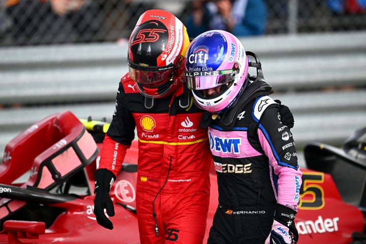 Foto de archivo de Carlos Sainz y Fernando Alonso.