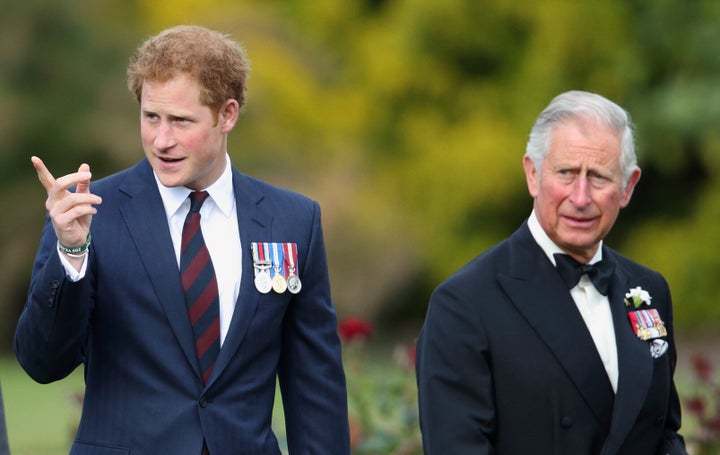  Prince Harry and Prince Charles, Prince of Wales attend the Gurkha 200 Pageant at the Royal Hospital Chelsea on June 9, 2015, in London.