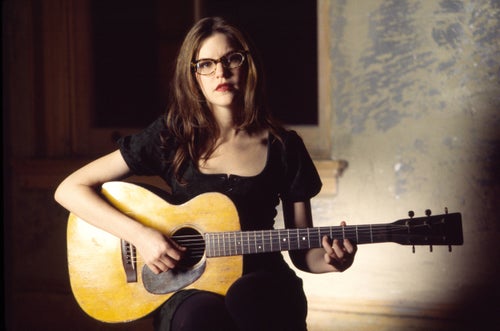 Lisa Loeb performing in the music video for her song, 'Stay,' on March 28, 1994.