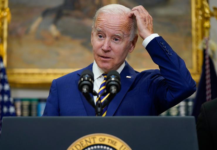 President Joe Biden speaks about student loan debt forgiveness in the Roosevelt Room of the White House, Wednesday, Aug. 24, 2022, in Washington, D.C.