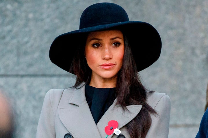 Meghan Markle Tells Mariah Carey About When She Was First Treated Like A 'Black Woman' 2 Meghan Markle attends an Anzac Day dawn service at Hyde Park Corner in London on April 25, 2018.