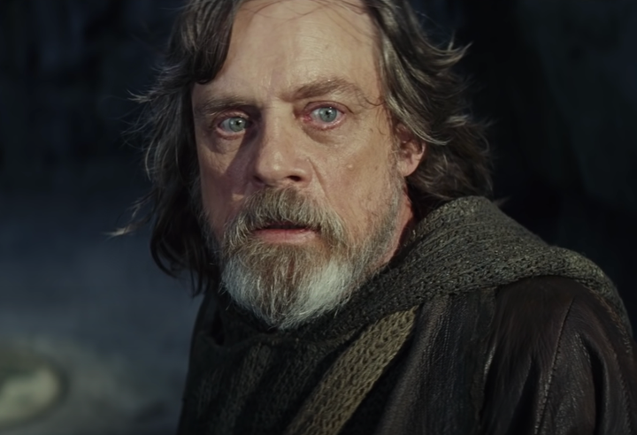 Mark Hamill as Luke Skywalker in "Star Wars: The Last Jedi."