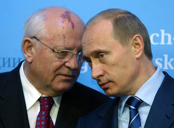 Mijaíl Gorbachov y Vladímir Putin.