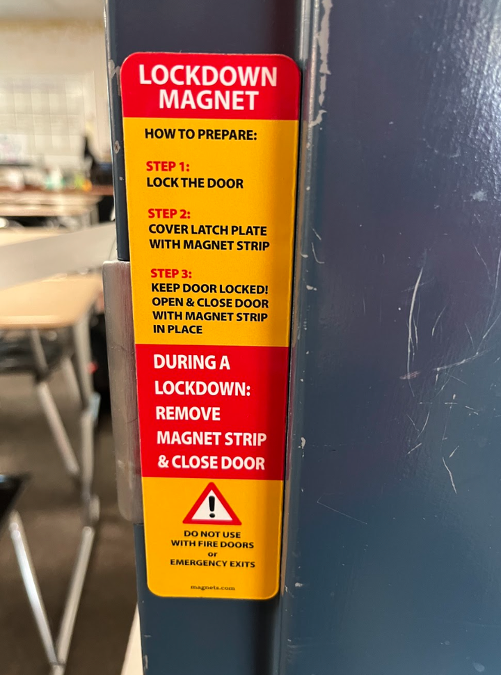 Red Magnetic Strips For School Doors, Door Magnet