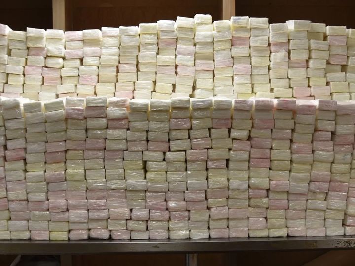 Officials found a shipment at the U.S.-Mexico border comprising 1,935 packages of cocaine.