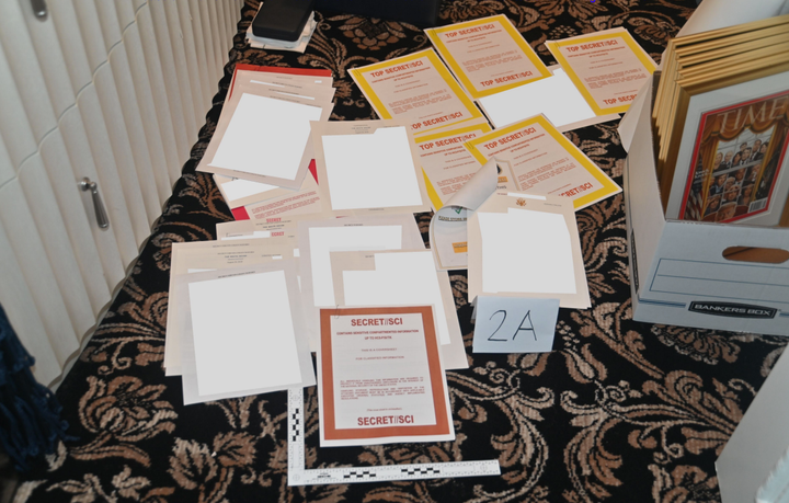 An array of highly classified documents found at Mar-a-Lago.