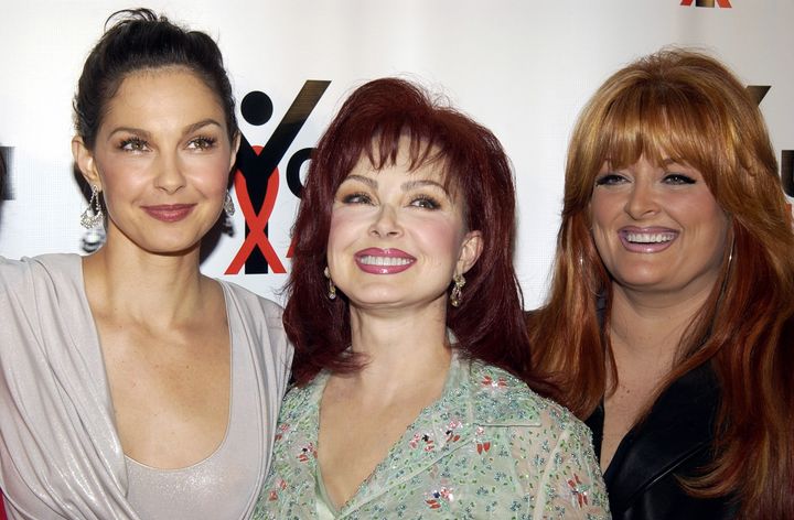 Naomi Judd, center, and her two daughters, Wynonna, right, and Ashley Judd.