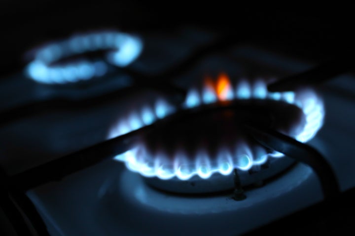 Una cocina a gas