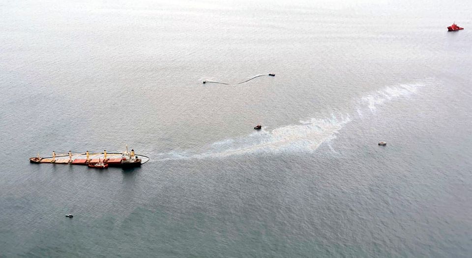 Hundimiento del OS35 en aguas de Algeciras