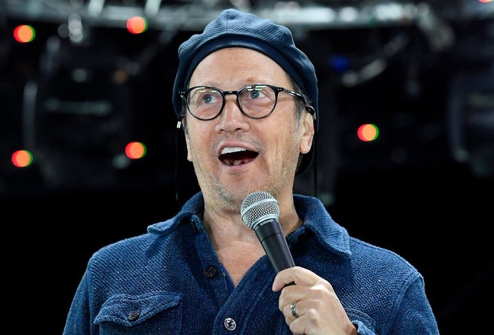 Rob Schneider performs onstage in 2020. 