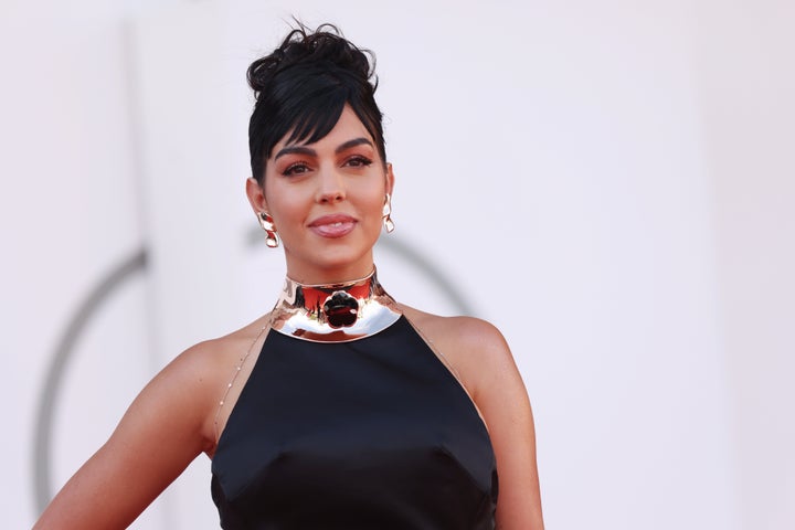 Georgina Rodríguez en la alfombra roja del Festival de Venecia.