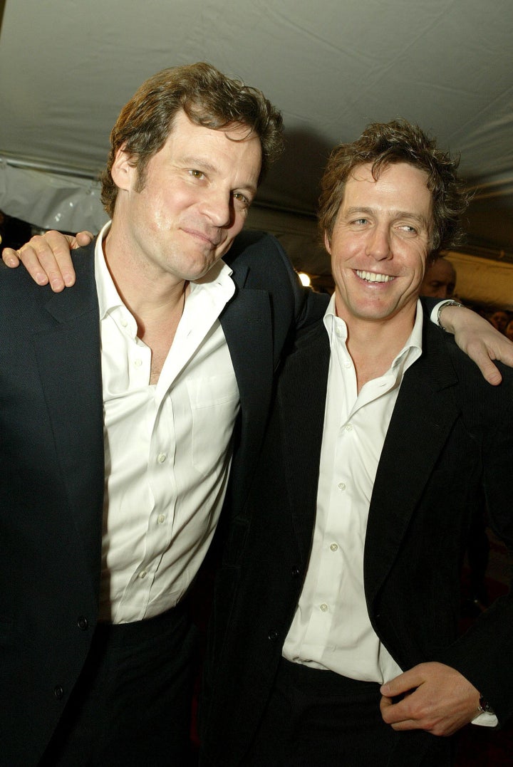 (L-R) Colin Firth and Hugh Grant