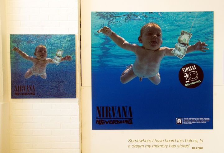 Nirvana artifacts at a gallery exhibition on Sept. 13, 2011, in London.