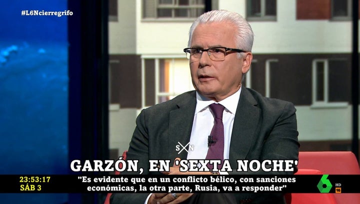 Baltasar Garzón en 'La Sexta Noche'.
