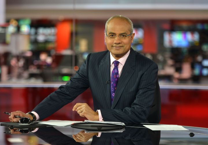 George in the BBC News studio