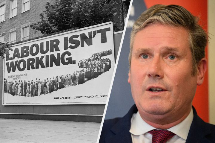 Keir Starmer and the famous Tory poster from the 1970s