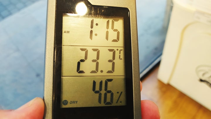 Temperatura en el interior de una tienda en el centro de Madrid el 2 de septiembre de 2022.