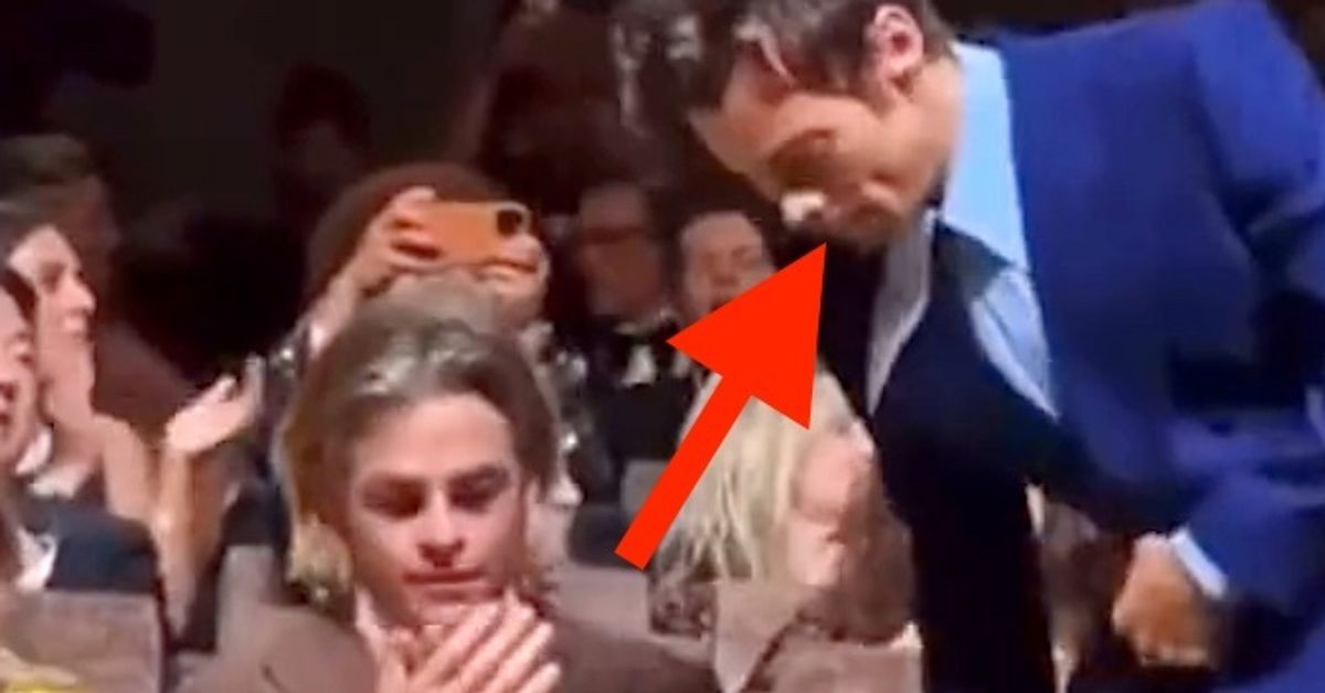 Everyone's Trying To Figure Out If Harry Styles Just Spit On Chris Pine