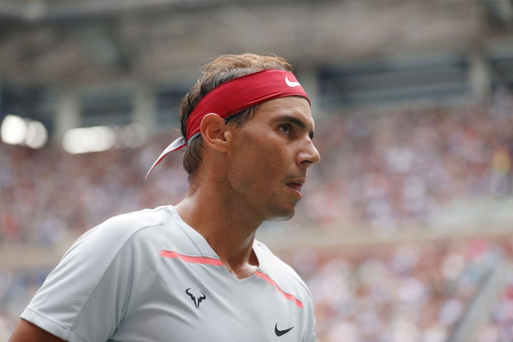 Rafael Nadal en el partido de octavos de final del US Open.