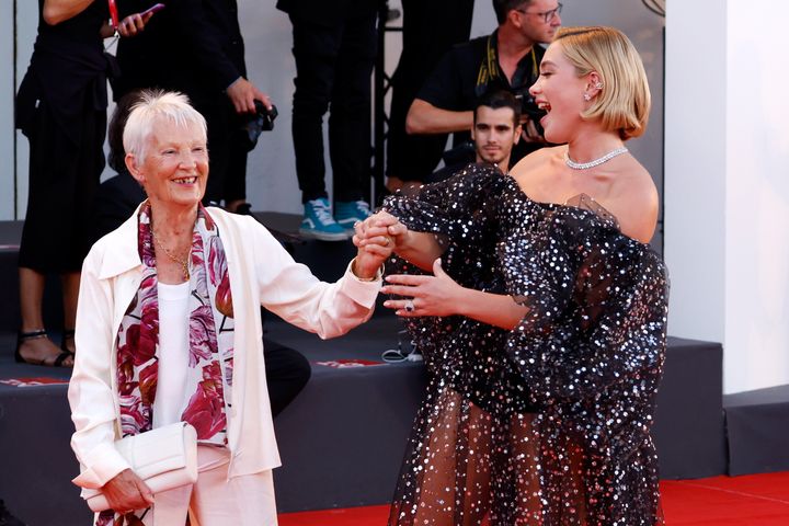 Florence Pugh and her grandmother in Venice
