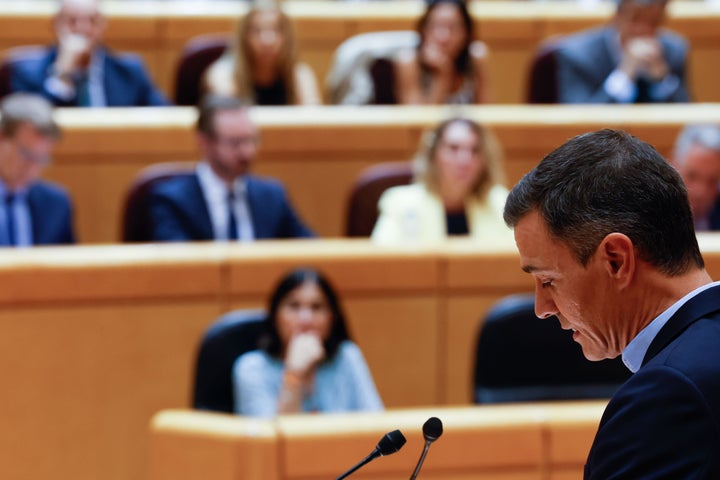 Pedro Sánchez en el Senado.