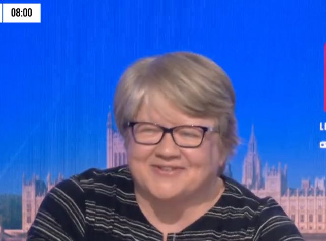 Therese Coffey during her LBC interview on Wednesday