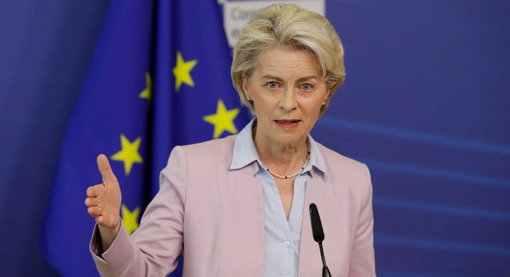 Úrsula von der Leyen, este miércoles durante la rueda de prensa donde ha anunciado las propuestas.