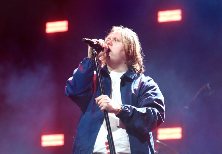 Lewis Capaldi performing last week