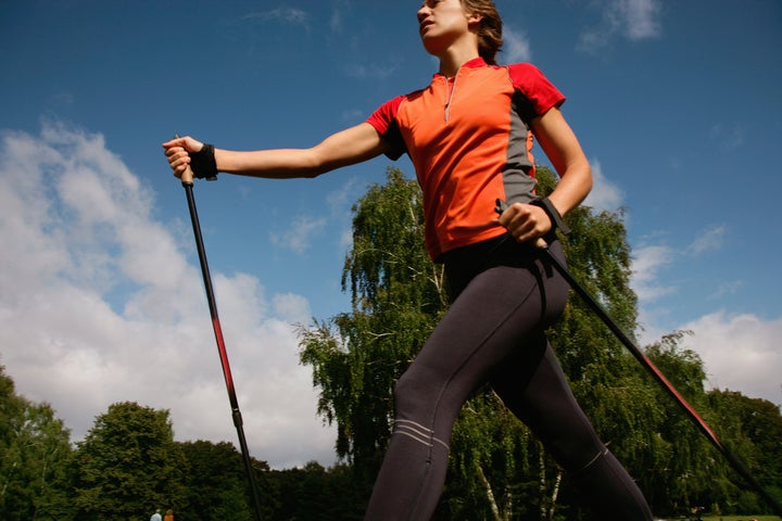 Nordic walking outlet poles