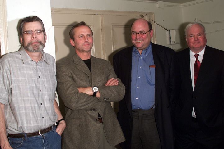 From left to right: authors Stephen King, John Grisham, Peter Straub and Pat Conroy.