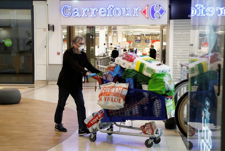 Cliente en Carrefour.