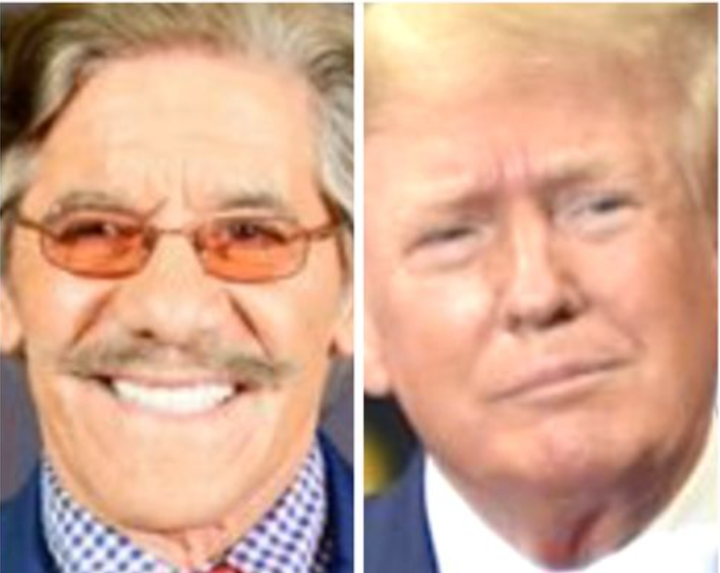 Geraldo Rivera and Donald Trump.