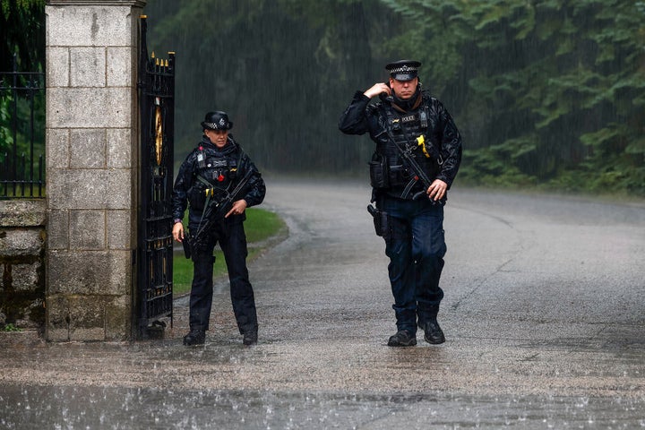Entrada al recinto de la residencia de Balmoral, este 6 de septiembre.