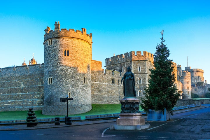 Vista del castillo de Windsor, donde se producirá el entierro.
