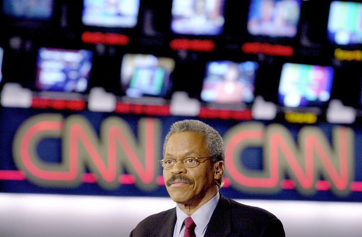 CNN political anchorman Bernard Shaw announces his upcoming retirement from the network on November 10, 2000 in Atlanta, Ga.