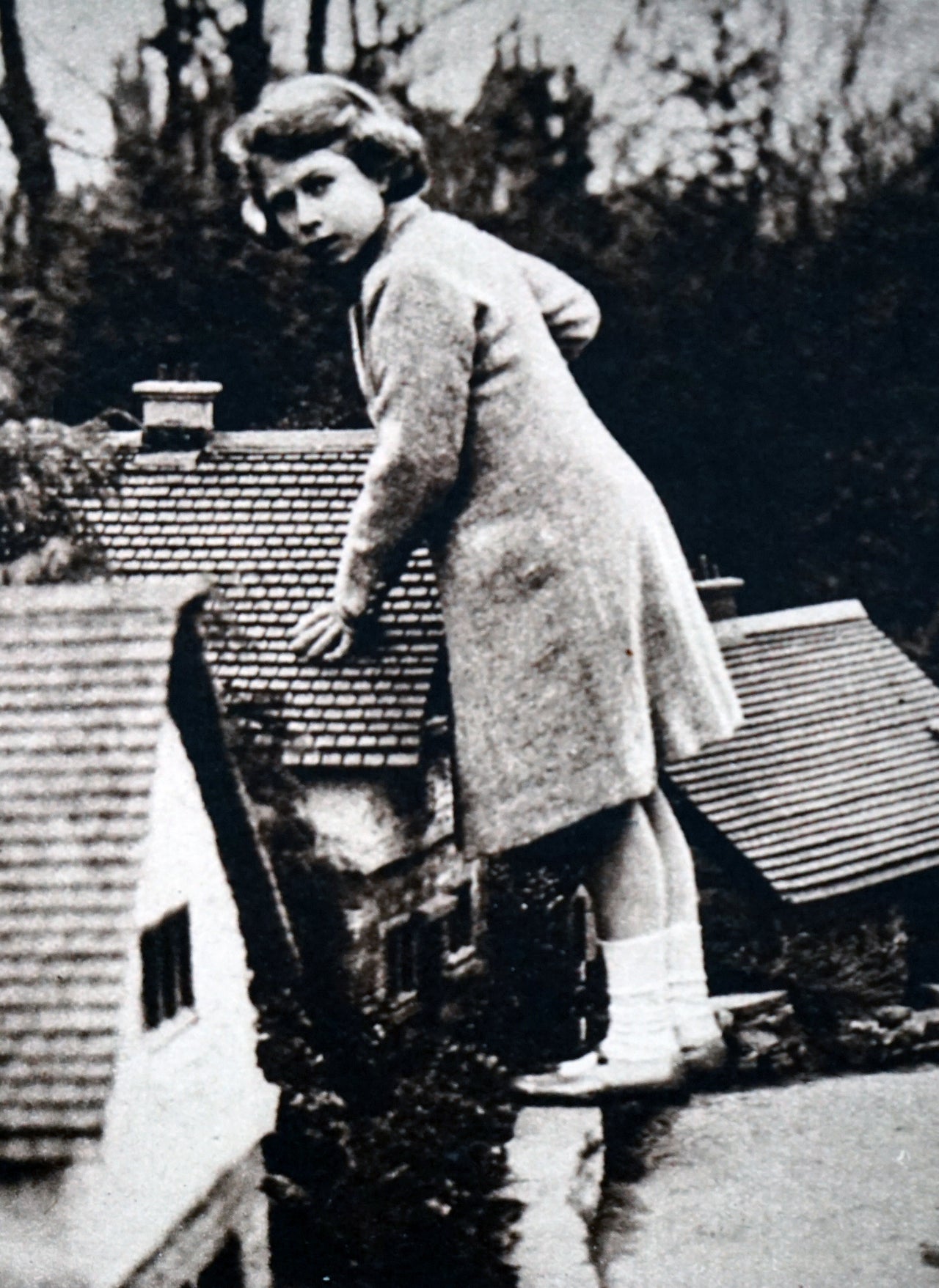 Princess Elizabeth visiting Bekonscot, a model village and railway. 