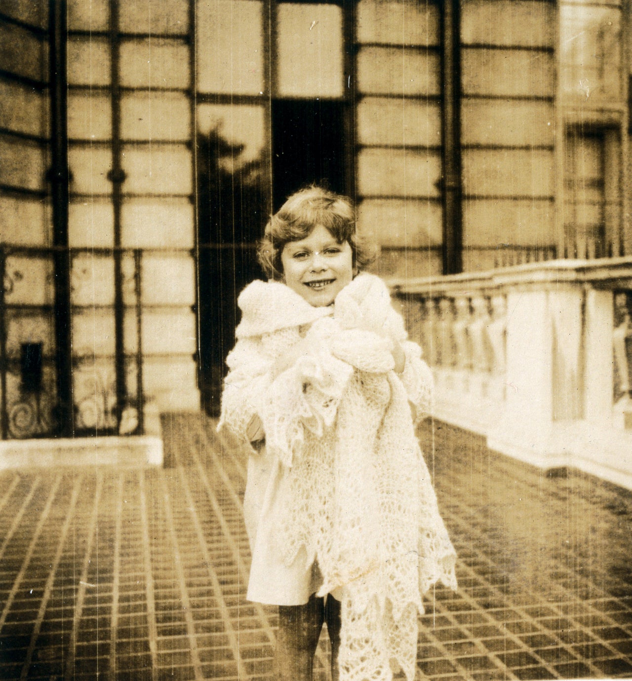 Princess Elizabeth in an image from a family album taken in 1929 to 1930. 